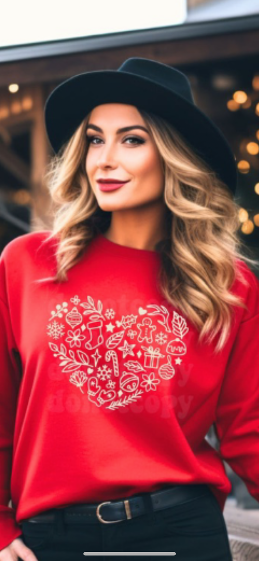 Christmas Heart Print