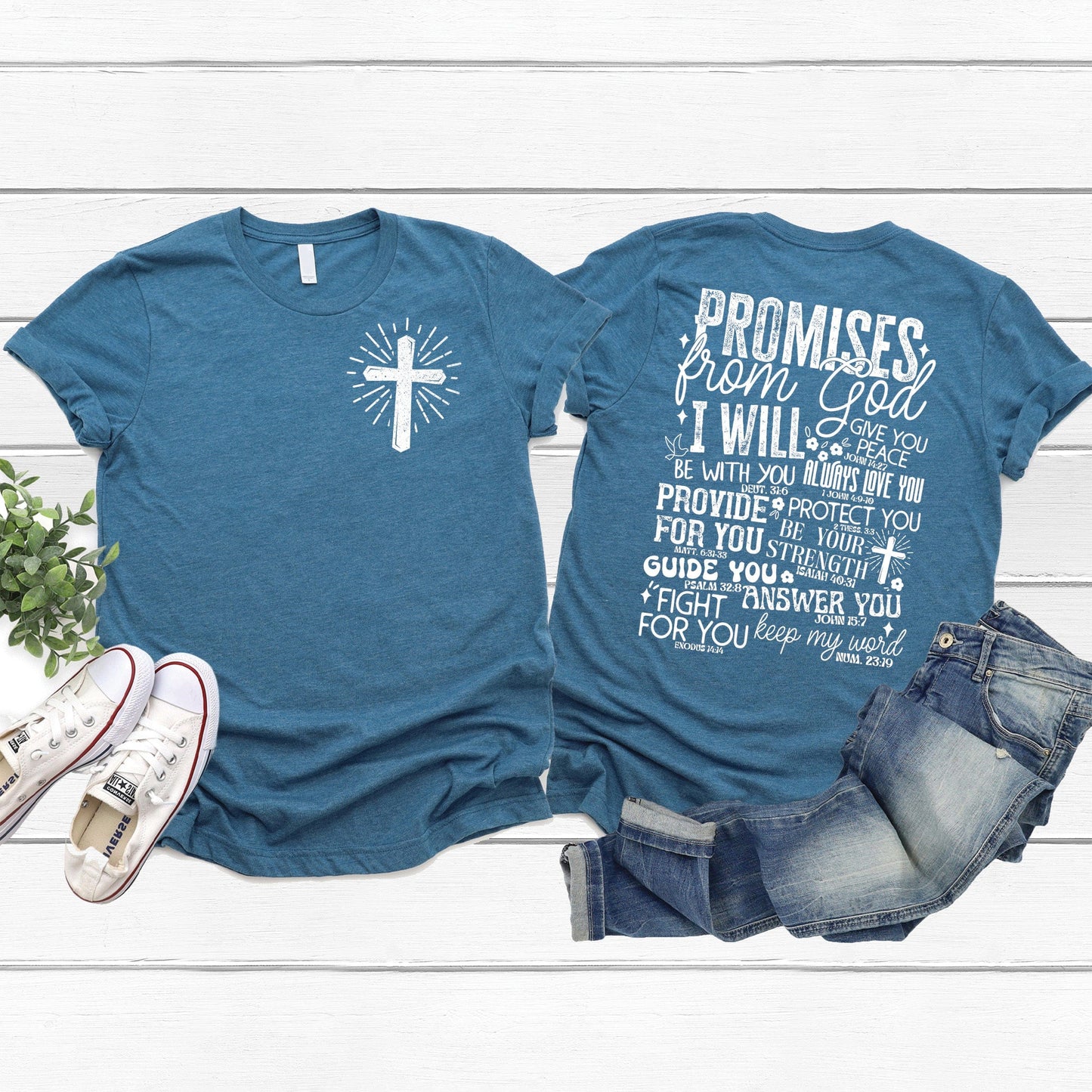 Promises From God Shirt Front and Back Design