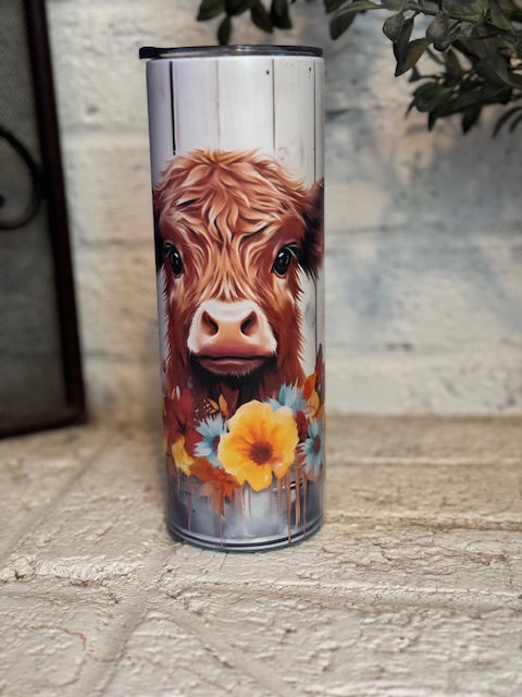 20 oz Cow Tumbler