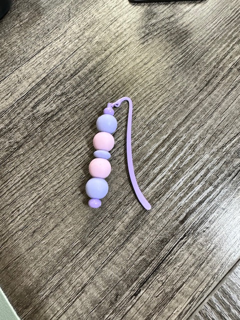 Lavender Beaded Bookmark