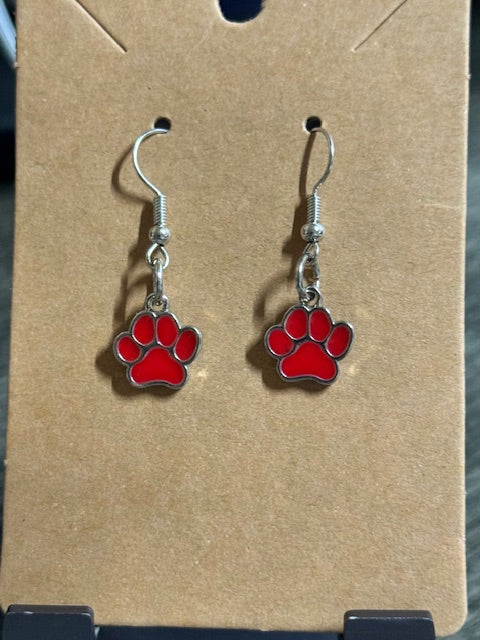 Paw Earrings - Multiple Colors