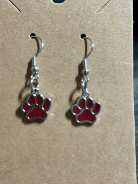 Paw Earrings - Multiple Colors