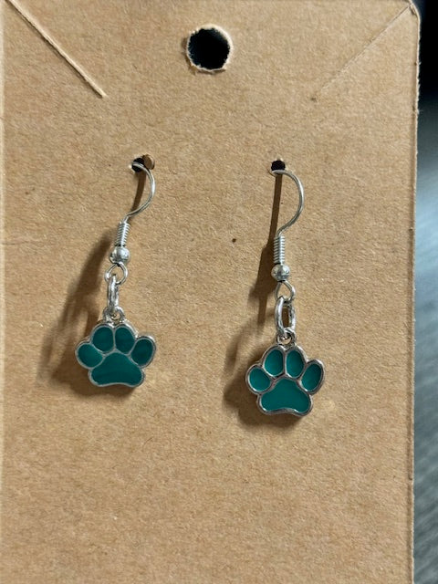 Paw Earrings - Multiple Colors