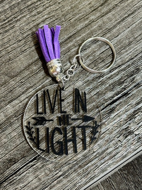 Live in the Light Keychain