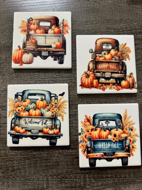 Fall Vibes Coaster Set