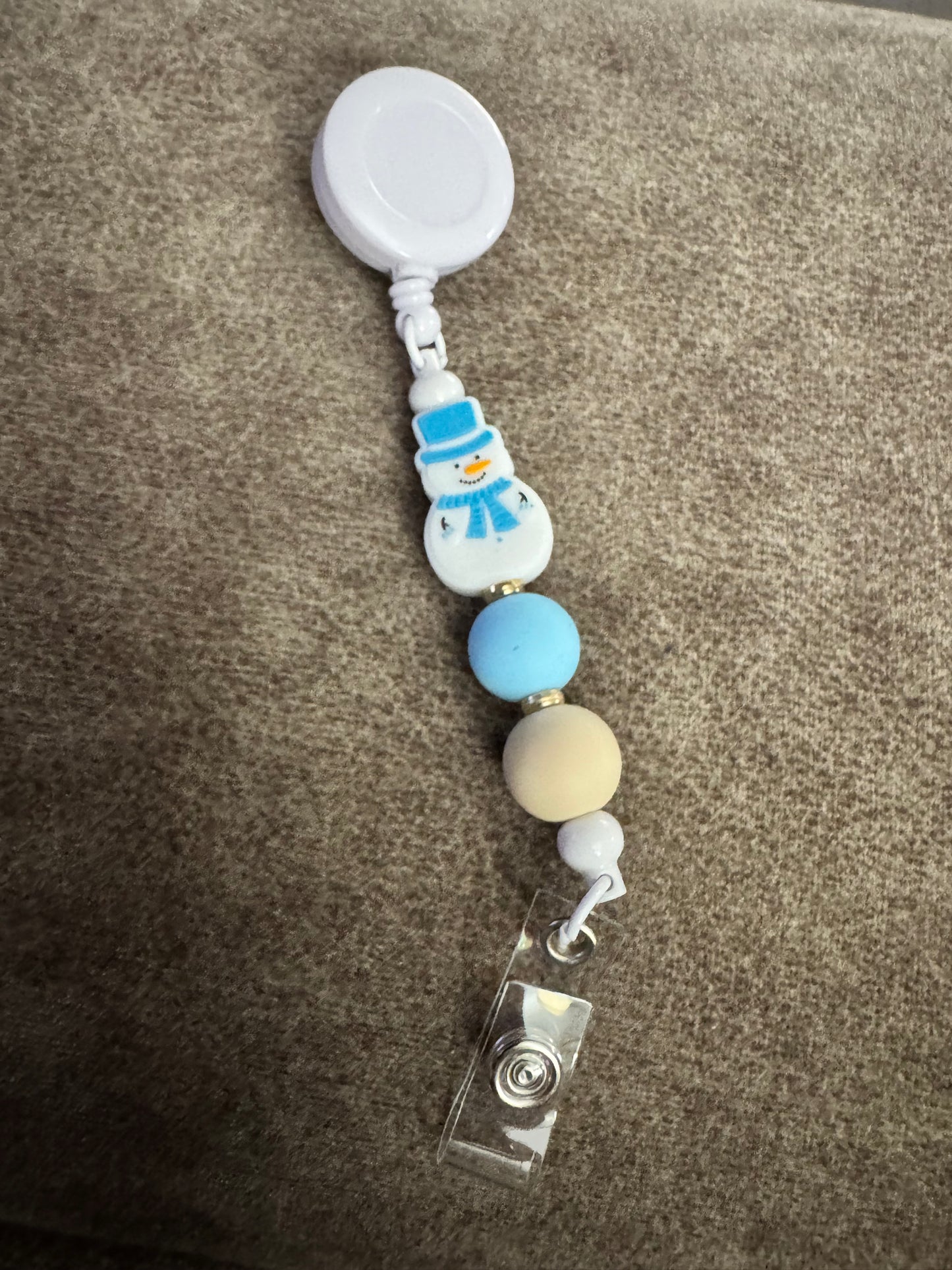 Snowman Badge Reel