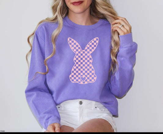 Pink Checkered Bunny