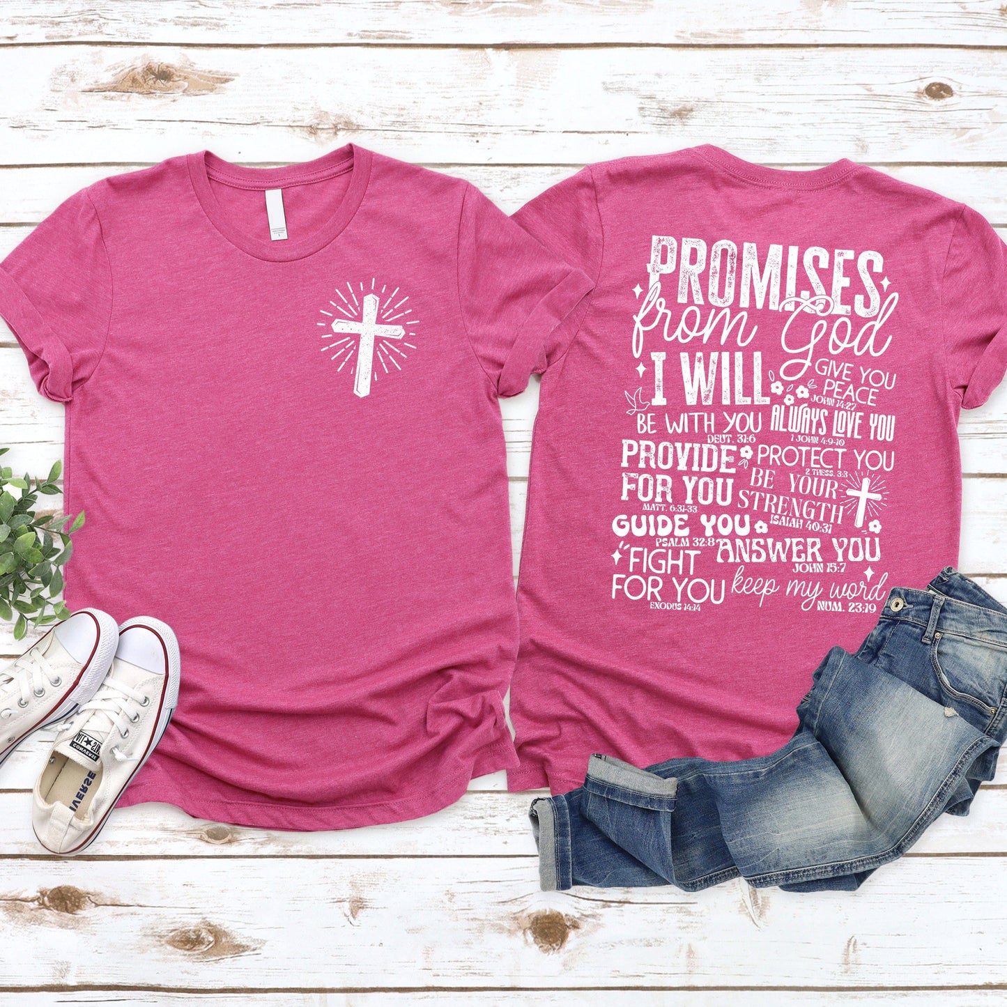 Promises From God Shirt Front and Back Design