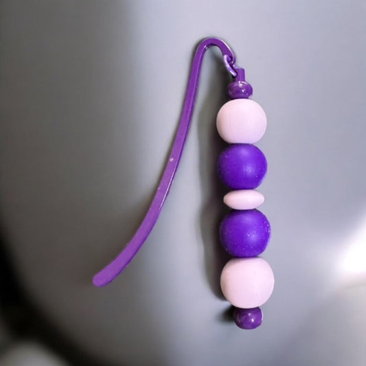 Purple Silicone Bead Bookmark