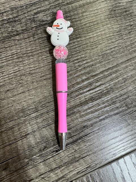 Pink Snowman Pen